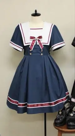 Amavel スクエア セーラー ワンピース