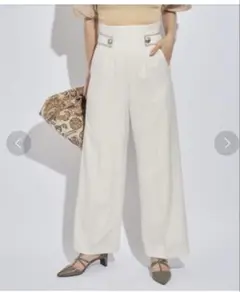 アルアバイル シェルタリングビッグバックルパンツ サックス ルル 