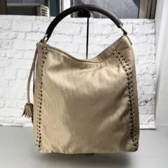 PRADA サテン ミニバッグ (パーティー向) ピンクベージュ中古美品