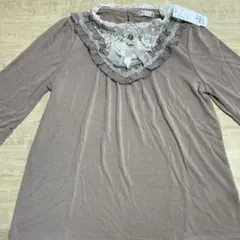 axes femme ⭐️プチスタンドブロッキングPO長袖トップス⭐️