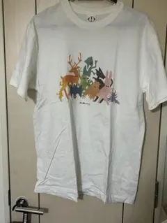 「月と猫のダンス」踊る動物Tシャツ＜白＞　ヨルシカ