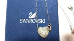 スワロフスキー SWAROVSKI 正規品 ハート パヴェ ネックレス 箱付