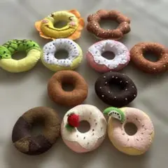 福袋　手作り　ハンドメイド フェルトドーナツ 11個セット おままごと　布　レアのサムネイル