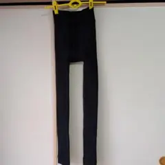 ブラックフィットレギンス 前開きデザイン