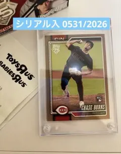 【シリアル入】topps 75周年CHASE BURNS RCカード