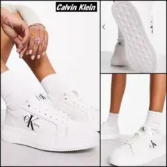 Calvin Klein 白スニーカー ロゴ付きのサムネイル