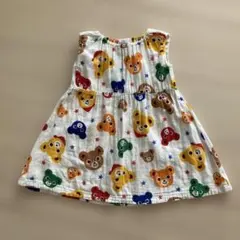 ミキハウス クマ柄 ワンピース