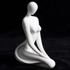 女性像 裸婦像 彫刻 オブジェ ホワイト モダン インテリア 置物