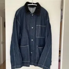 GU カバーオールジャケット　デニムジャケット　L ネイビー ジーユー