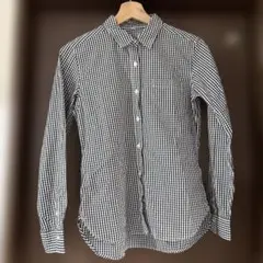 無印良品/ギンガムチェック 長袖シャツ Mサイズ