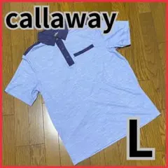 美品 キャロウェイ ゴルフ ウェア メンズ ポロシャツ 半袖 L ゴルフウェア
