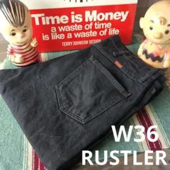 a2202 RUSTLER ラスラー 87619CB W36 ブラックデニム