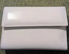 ★希少★PRADA 二つ折り財布 パテントレザー ライトホワイトのサムネイル