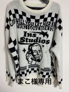 ARULE チェック柄 ニットセーター