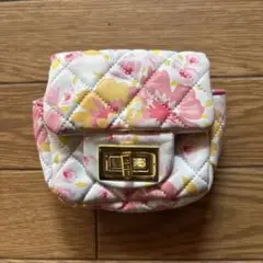 フラワーパターン キルティングバッグ
