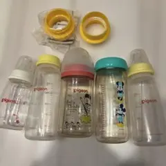 Pigeon 哺乳瓶 5本セット ミッキー入り