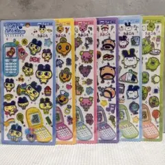 平成はっぴーフォン　たまごっち　キャラクターシール 6枚セット　コンプリート