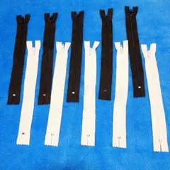□9.白黒　センチファスナー　…10本セット