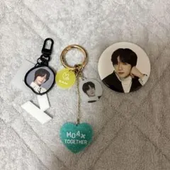 TXT ボムギュ　缶バッジ・キーホルダー 3点セット　BEOMGYU