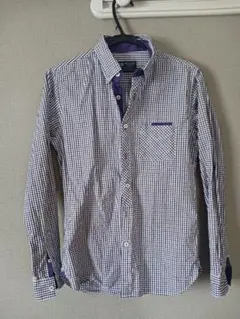 BEAMS HEART チェック柄 ボタンダウンシャツ