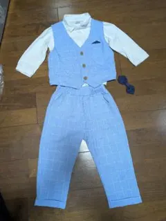 キッズ　男の子　フォーマル　スーツセット 110cm ベスト付き