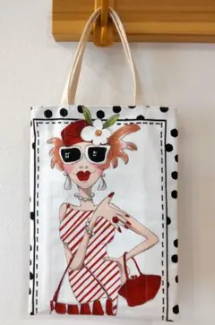 ハンドメイド　トートバッグ　ロラライハリス