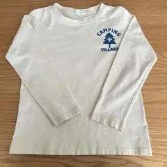 3can4on キッズ　長袖Tシャツ　ベージュ　120cm