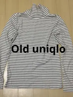 人気00s OLD UNIQLO オールドユニクロ ボーダーt古着黒白