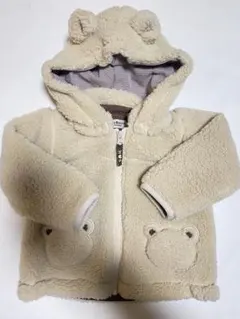 美品　ホットビスケッツ　ベビー　もこもこ　クマ耳　フードアウター
