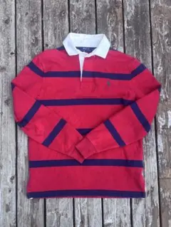 Polo Ralph Lauren長袖 ボーダーストライプポロシャツメンズ 古着