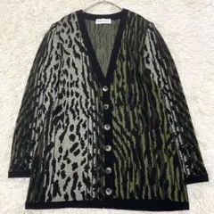 未使用級✨希少 イヴサンローラン カーディガン ウール 深緑 金ボタン YSL Yves Saint Laurent - 極美品☆YVES SAINT LAURENT イヴ・サン