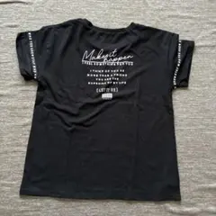 メッセージプリント ブラック Tシャツ M