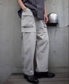 90's Northern Element ワイドカーゴパンツ　ホワイト　L