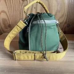 PORTER / 吉田カバン/オリーブグリーン 巾着型ショルダーバッグ