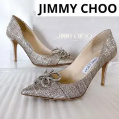 jimmy choo ジミーチュウ　クリスタル　パンプス　ハイヒール　新品同様