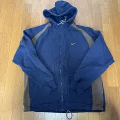 【銀タグ】Nike フルジッパー パーカー XL ネイビー