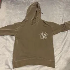 INHERIT 茶色 フード付きパーカー