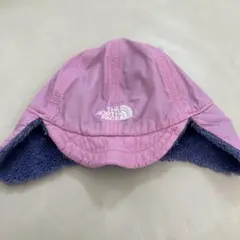 THE NORTH FACE ピンク耳あて付き帽子