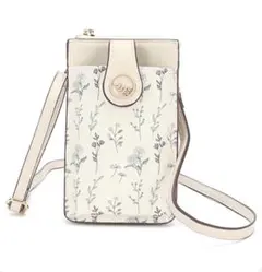 スマホポーチ スマホショルダーお財布ショルダー 肩掛け 携帯 バックかわいい花柄