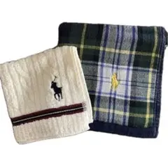 POLO RALPH LAUREN タオルハンカチ 大小2枚セット