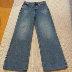 UNIQLO ユニクロ　ワイドストレートジーンズ　デニム 22