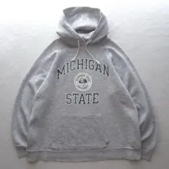80s CHAMPION MICHIGAN STATE トリコタグパーカー XL