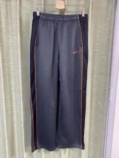 NIKE　ナイキ ジャージ グレー　サイズL　スポーツランニング　オレンジライン