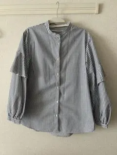 GU ストライプブラウス