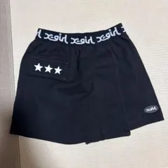 x-girl ブラック パンツ キュロットスカート 120
