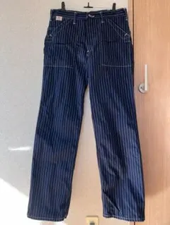 ヤ*ス様 シュガーケーン ウォバッシュ エンジニアパンツ　w32 L32 裾上げ SUGAR CANE シュガーケーン 9ozウォバッシュストライプ エンジニア