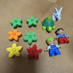 LEGOデュプロ　人・動物・花セット