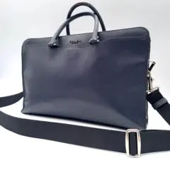 COACH コーチ ベケット 2way ビジネスバッグ ネイビー レザーのサムネイル