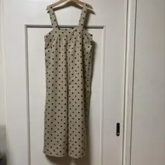 【新品】GUドライオールインワン　ベージュ ×ドット150センチ