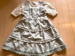 Axes femme 120cm 半袖ドッキングワンピース